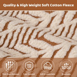 OTOB Sofa Covers Dog Couch Cover Washable, Fuzzy Plush Sofa Slipcovers Furniture Protector, Non Slip Pet Couch Covers for 3 Cushion Couch Sofa, All Seasons Pet Friendly (Coffee, 36"*82")