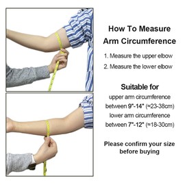 PICC Line Cover for Arm Cast Sleeve Protective - UltraSoft Elbow Wound Nursing Supplies, Fit for Arm Circumference 9"-14", 2Pcs (2 Pcs Black + 2 Pcs White)