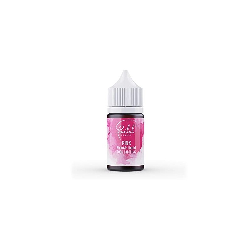 Fractal Colours FlowAir Airbrush Liquid Food Colouring 30ml Pink