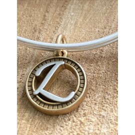 ALEX AND ANI NWT Alex and Ani Initial Letter "L" Charm Adjustable Two-Tone Bracelet w/Tag