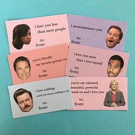 Parks and Rec Mini Valentine's Day Cards