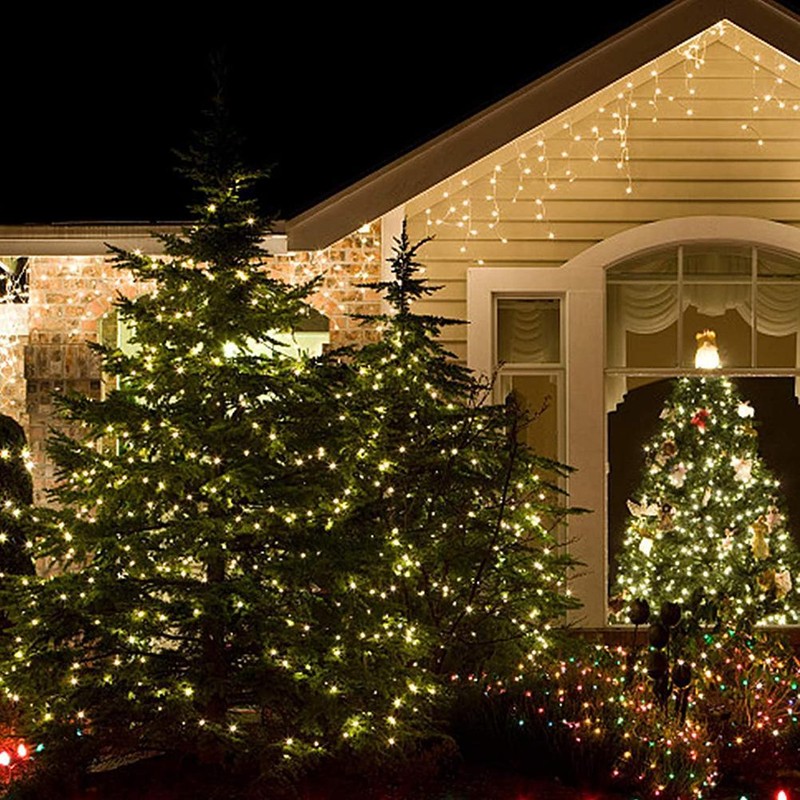 Copper Wire String Lights 23 Meter 200 LED Garden Lights