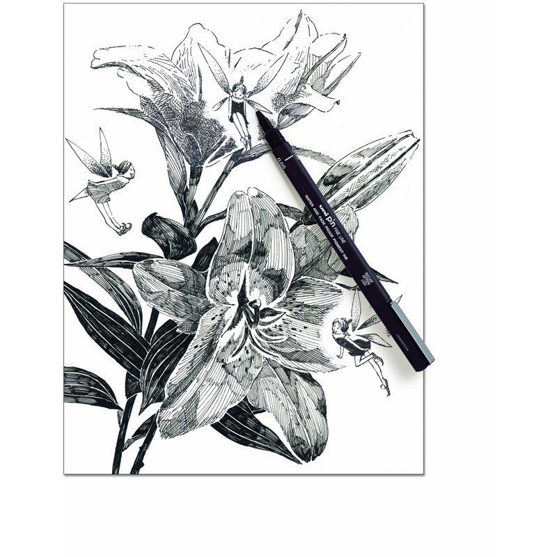 Uni-Ball Pin 0.2mm BLACK , Pack of 12