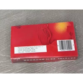 Crystal Lot of 8 Vintage Crystal C9 1/4 Outdoor Christmas Light Bulbs Clear 120V