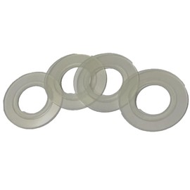 2.5 inch Silicone Flush Seals for Flapper & Flush Valves (4-Pack) of 2 & 15/32 Inch OD, 1& 1/4 Inch ID Replacement Seals