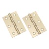 Infinity Decor 3Inch (75mm) Electro Brass Butt Hinges Pair –