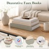 OSYROY Faux Book Box Set of 3 & Bonus Tray,