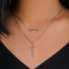 PRAYMOS Faith Necklace 925 Sterling Silver Cross Necklace for Women