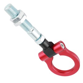 Gancho de remolque Reemplazo para remolque, gancho de remolque delantero resistente, anillo plegable, ajuste de reacondicionamiento de coche de carreras Reemplazo para Veloster