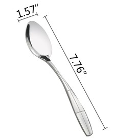 Eagrye 12 Pieces Stainless Steel Dinner Spoons, Flatware Spoon