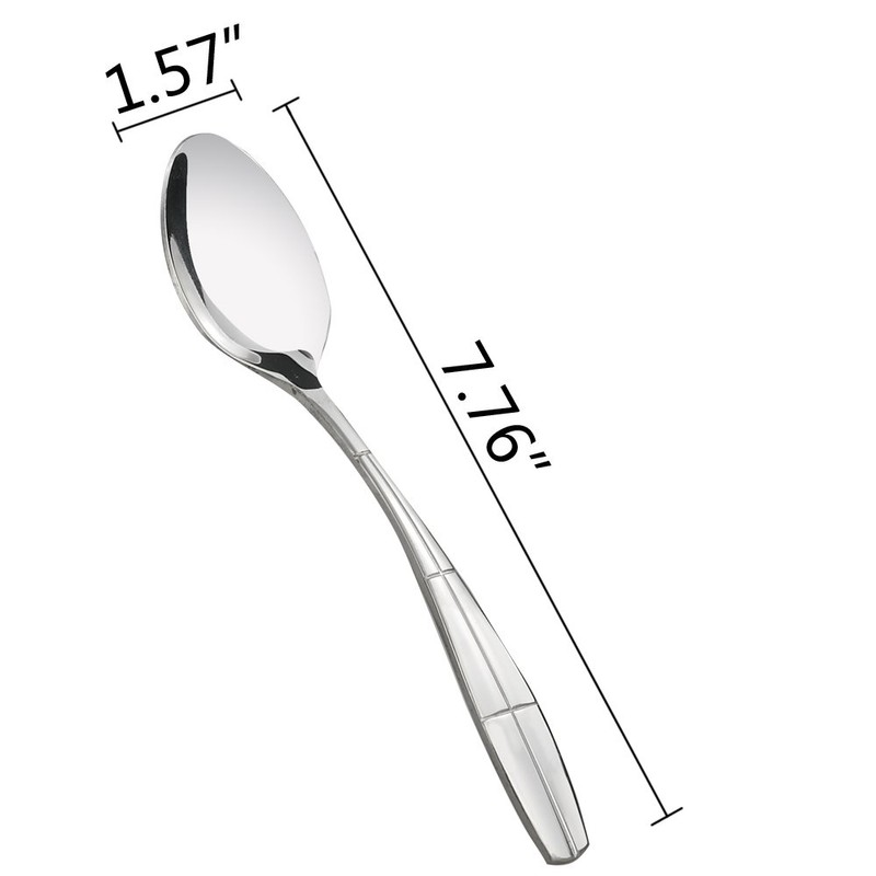 Eagrye 12 Pieces Stainless Steel Dinner Spoons, Flatware Spoon