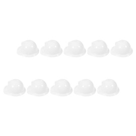 10pcs Mini Construction Hat Doll Helmet Plastic Mini Safety Helmet Diy Helmet Pet Helmet Creative Mini Helmet Doll Mini Helmets Wine Bottle Cap Small Chickens Helmets Bird Hat