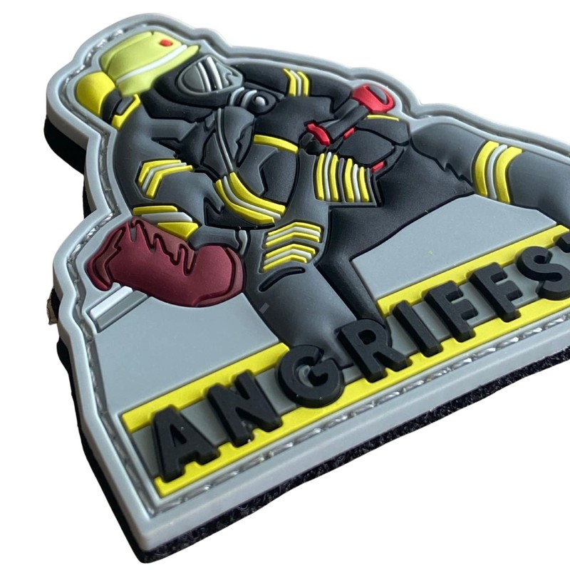 polizeimemesshop Fire brigade attack squad PVC rubber patch – fire