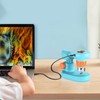 Kids Microscope with 8 LEDs IPS Eye Protection Screen 100X‑800X