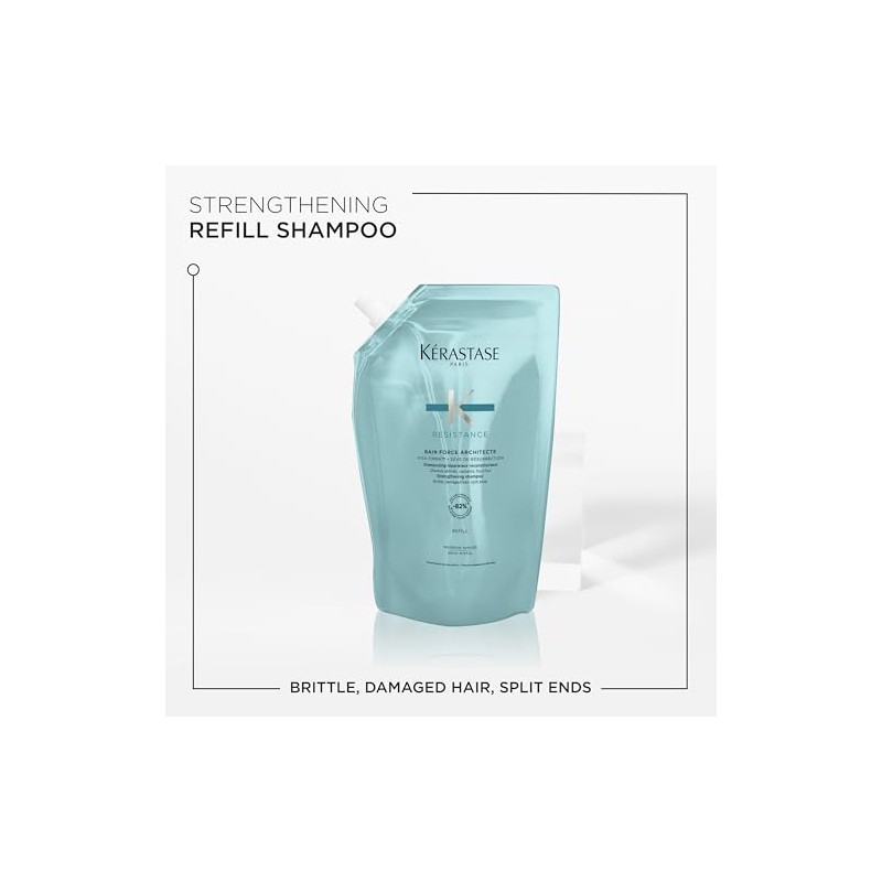 Kérastase Resistance, Daily Strengthening Shampoo, For Brittle, Damaged Hair &