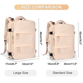 coofay Large Carry On Backpack Flight Approved Personal Item Travel Backpack For Women Airline Approved Waterproof Sports Luggage Backpack Casual Daypack Small Hiking Backpack