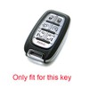 Btopars 2pcs 7 Buttons Silicone Rubber Remote Smart Key Fob