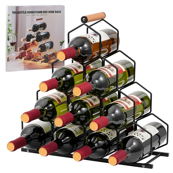 Tocemei Countertop Wine Rack & Wine Bottle Holder - Industrial