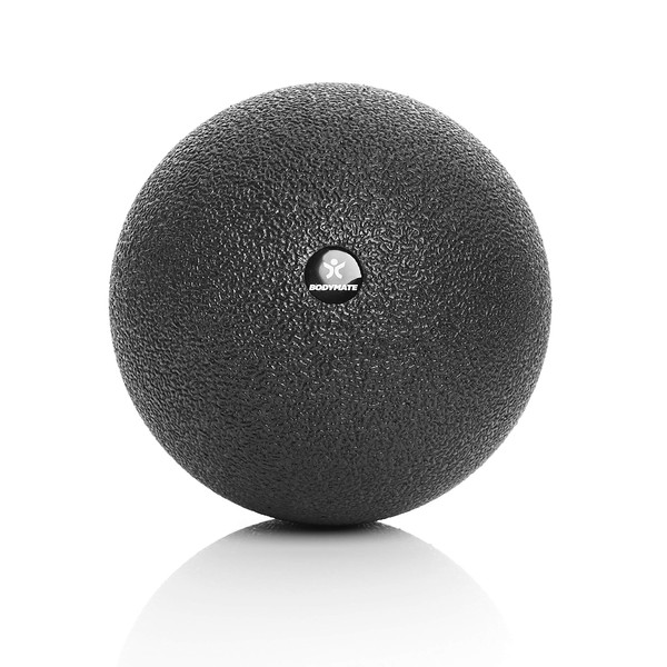 BODYMATE Larger Black self-Massage Ball for Fascia Training, Diameter 12 cm