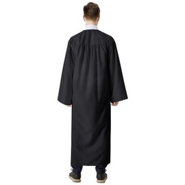Ivyrobes Unisex Adults Matte Choir Robes for Church XX-Small Black 39