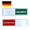 Dishwasher Magnet Clean Dirty [Choose Your Language] - Easy to