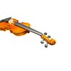 SILVIO 4/4 Adult Full Size Violin Art Pattern Backplate Violin
