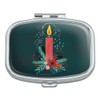Christmas Candle Rectangle Pill Case Trinket Gift Box