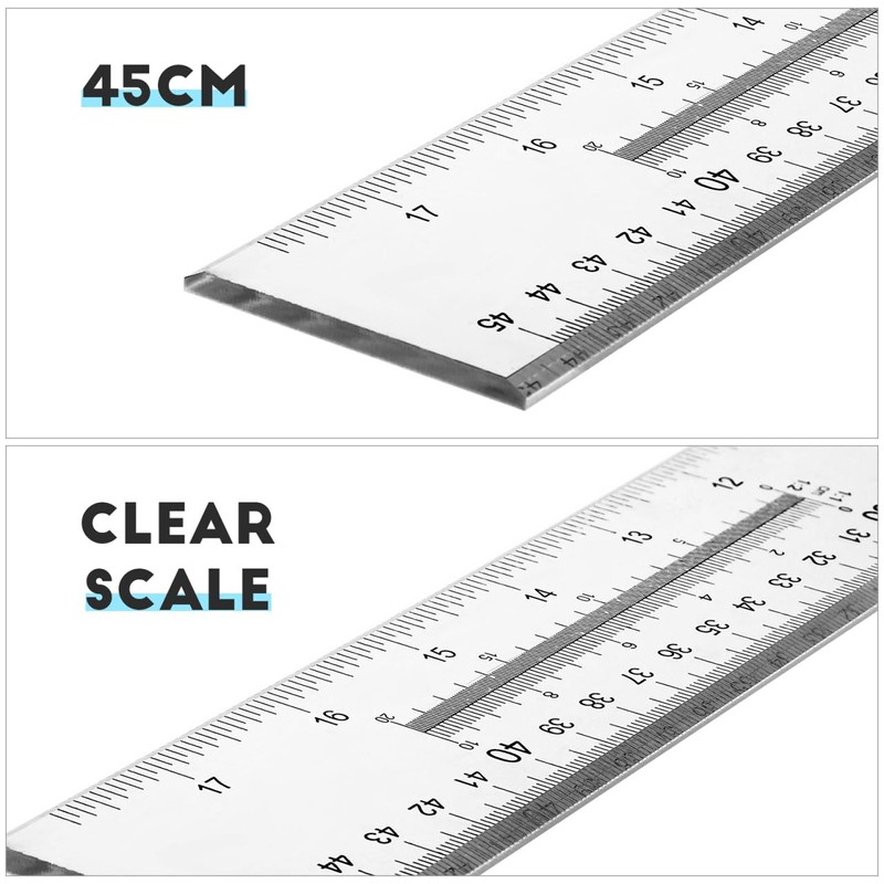 ULTECHNOVO T Square -18 Inch/ 45cm T Ruler, T-Square Plastic
