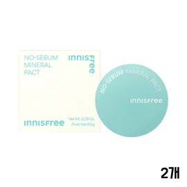 Bulletinash Partners Innisfree Pact Powder Soft Oil Removal No Sebum Mineral Pact 8.5g 2pcs / 이니스프리 팩트파우더 뽀송 유분제거 노세범 미네랄 팩트 8.5g 2개