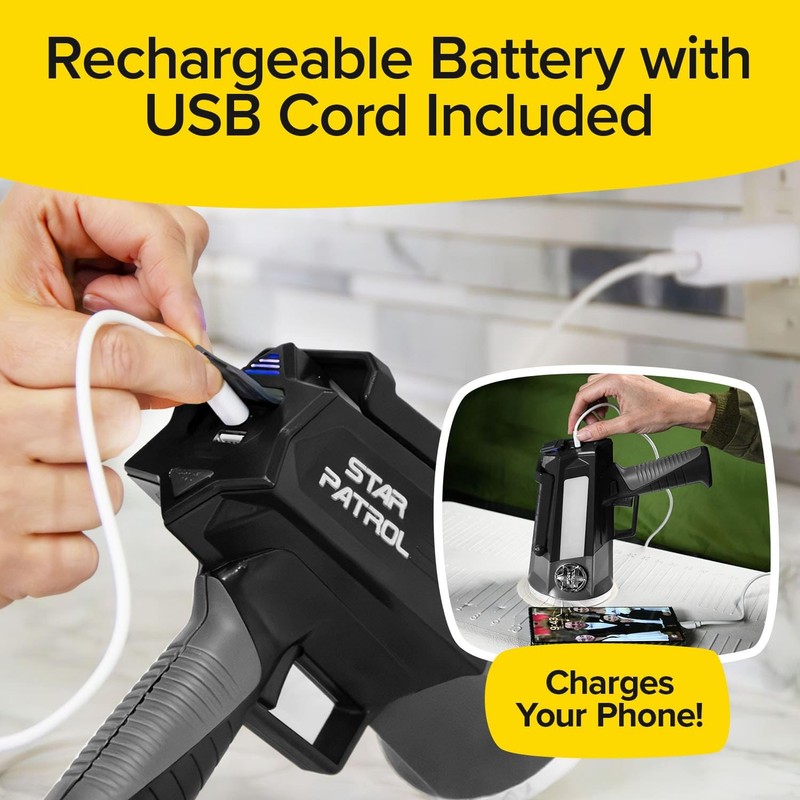 Star Patrol Platinum Mega-Bright Rechargeable Spotlight, AS SEEN ON TV,