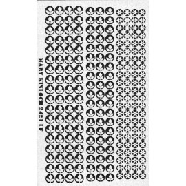 Unbranded Dollhouse miniature DIY laser cut  1/4 scale dahlia leaves with calyx