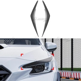 ZTT For 2022-2025 Subaru WRX STI Pair Carbon Fiber Look Headlight Eyebrow Trim Cover