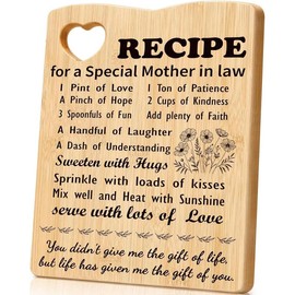 Mother-in-Law Birthday gifts,  Board Gifts for Mother in Law Mothers Day from Son-in-Law Daughter-in-Law - Color: Special Mom