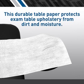 BodyMed® Premium Headrest Paper Sheets – With Slit – Disposable Medical Face Barrier – Exam Paper Sheets – Case of 1,000 – 12" x 24" – White
