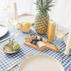 MONDAY MOOSE Gingham Checkered Farmhouse Rustic Picnic Style Decoration Rectangle