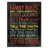 The Stupell Home Decor Collection Family Rules Chalkboard Style Oversized