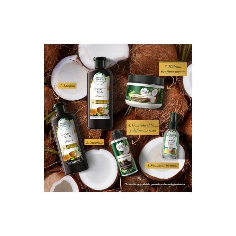 Herbal Essences Crema para Peinar Bio:Renew Leche de Coco y