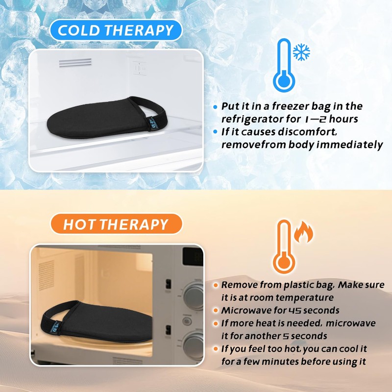 Conbella Foot Toes Ice Pack Wrap – Wearable Forefoot Gel