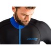 Cressi Skin 1mm - Super Elastic Suit, Black, Blue, Size