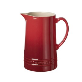 Le Creuset Stoneware Pitcher, 1.6 qt., Cerise