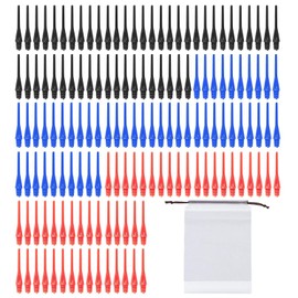 YSJCHEBS Pack of 150 Plastic Dart Tips and 1 Storage Bag, Dart Accessories, Dart Tips Replacement, Dart Making