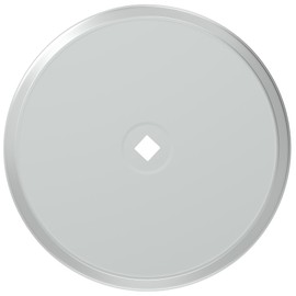 BRIXWELL 900-10221C-XCP5 2-3/4" (Di) Metal Closet Cabinet Knob Round Backplate Chrome - Pack of 5