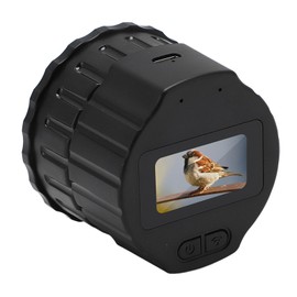 Yunir Cámara Ocular Telescópica, Ocular Electrónico con Pantalla de 16 MP y 1,5 Pulgadas, Cámara Planetaria Portátil de 28 Mm a 50 Mm para Telescopio, para Astrofotografía Planetaria y