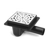 Sewerage Plastic Floor Ground Drain with White Round Pattern Grid