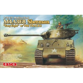1/35 Scale U.S Medium Tank M4A3E8 Sherman "Easy Eight" w/ T66 Tracks Model Construction Kit