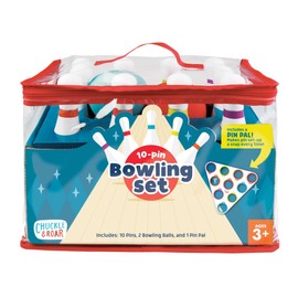Chuckle & Roar - 10 Pin Bowling Set - New Family Game Night Staple - Easy Setup and cleanup - Great for Indoor Game time - Ages 3 and up