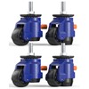 KOSTANZO Leveling Stem Casters Set of 4 Heavy Duty Retractable
