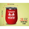 Tattoo Artist Red Edition Wine Tumbler 12oz - Tattoos speak