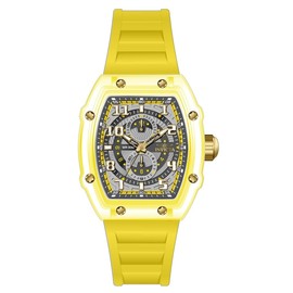 Invicta Racing Men 48.5mm Plastic Gold + Yellow Grey+Yellow dial VH61 Quartz