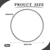 10 Pcs 8 Inch Metal Rings for Craft Silver Hoops